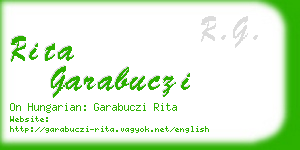 rita garabuczi business card